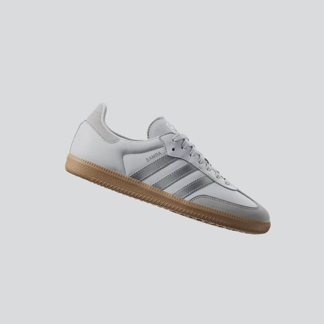 Adidas Samba OG White Silver Metallic Grey