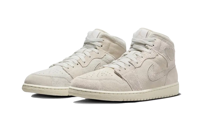 Air Jordan Air Jordan 1 Mid Craft Suede Ivory - FQ3224-100 / FN7449-100