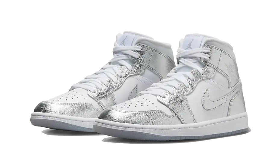 Air Jordan Air Jordan 1 Mid Crinkled Chrome - FN5031-100