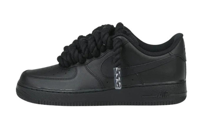 Air force 1 Triple Black Lacets Corde Kold