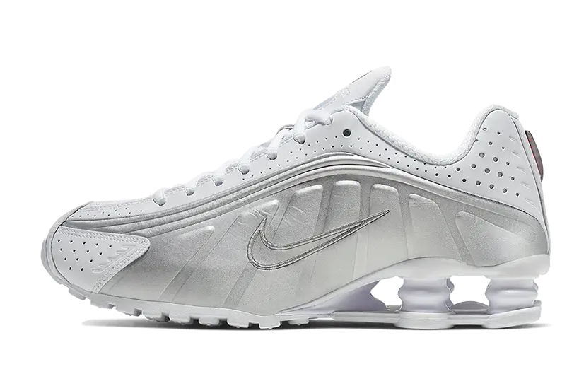 Nike Shox R4 White Metallic Silver - AR3565-101