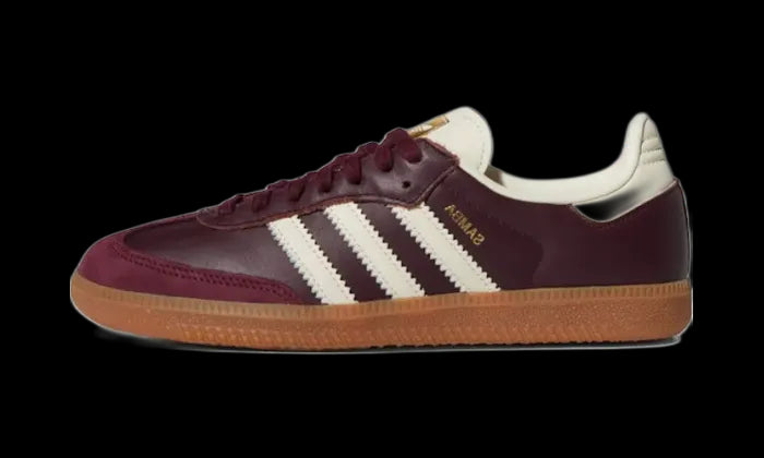 Adidas Samba OG Maroon Gold Metallic ID0477 Kold Sneakers