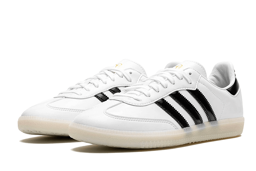 Adidas Samba Jason Dill White Black Patent - IE5158