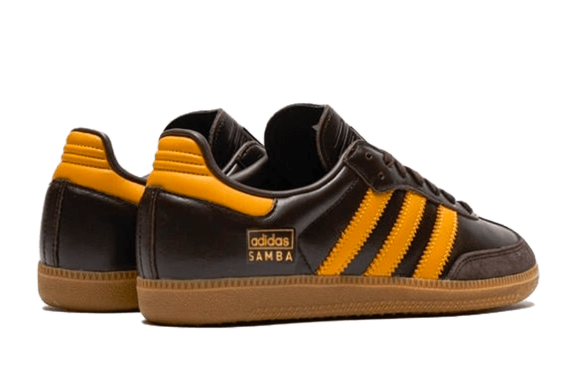 Adidas Samba OG Dark Brown Yellow - IG6174