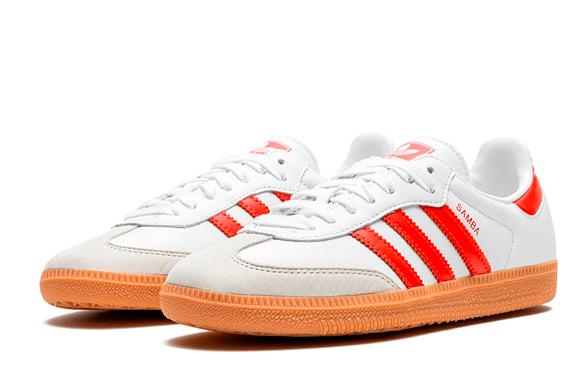 Adidas Samba OG White Solar Red Gum - IF6513