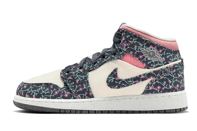 Air Jordan Air Jordan 1 Mid Floral Canvas - FJ3451-001