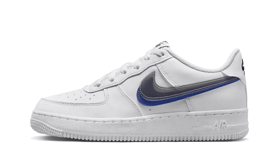 Nike Air Force 1 Low Impact Next Nature Double Swoosh Blancas Negras Azules FD0688 100 Kold Zapatillas