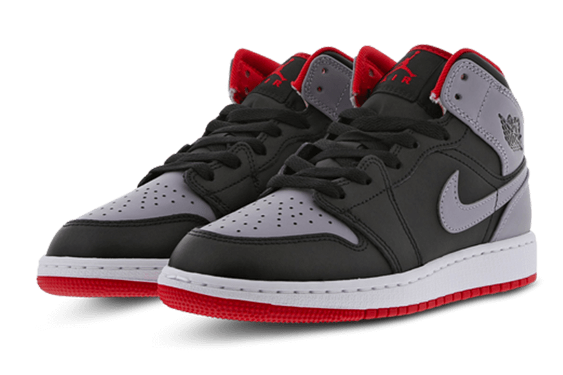 Air Jordan Air Jordan 1 Mid Cement Grey Red - DQ8423-006