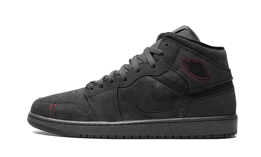 Air Jordan 1 Mid SE Craft Grau Rot FD8634 001 Kold Sneakers