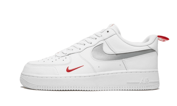 Nike air force 1 white and red low cheap